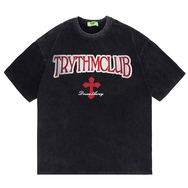 Camiseta Unisex Lavada Efecto Desgastado - Estilo Urban Casual