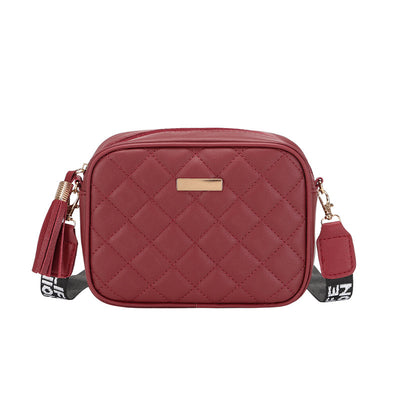Bolsa Cámara Cuadrada Pequeña con Bordado de Diamantes - Image 3