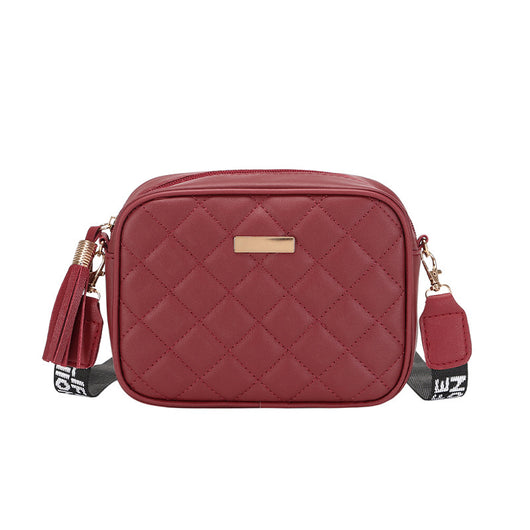 Bolsa Cámara Cuadrada Pequeña con Bordado de Diamantes - Image 3