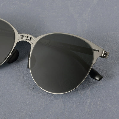 Gafas de Sol Vintage Plegables para Hombre en Acero Inoxidable - Image 30