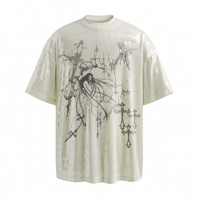 Camiseta Estampada Estilo Americano con Diseño de Arte Marcial para Hombre - Image 17