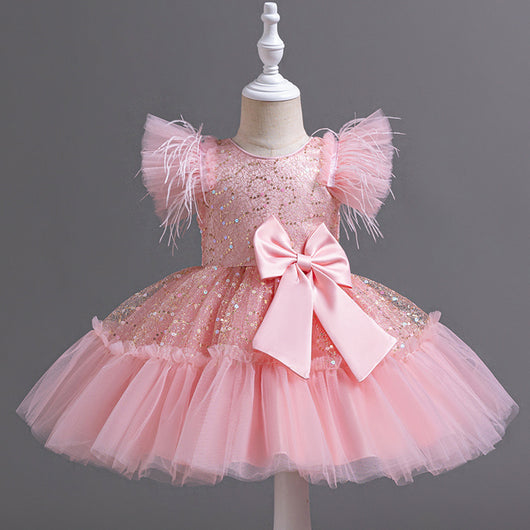 Vestido de Fiesta Infantil con Falda Tul Flores - Colección Verano - Image 5