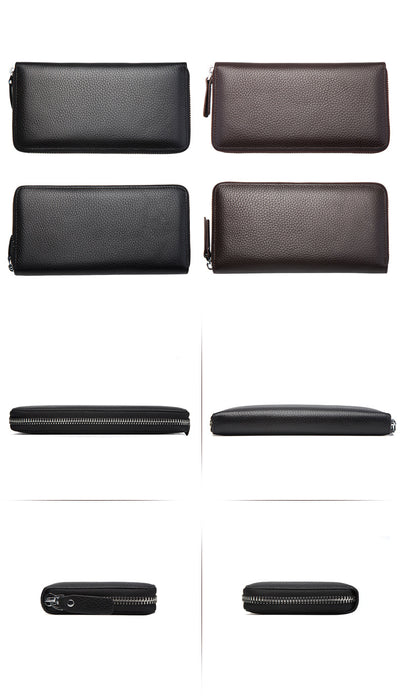 Billetera Larga de Cuero Genuino Premium - Portamonedas Ejecutivo - Image 9