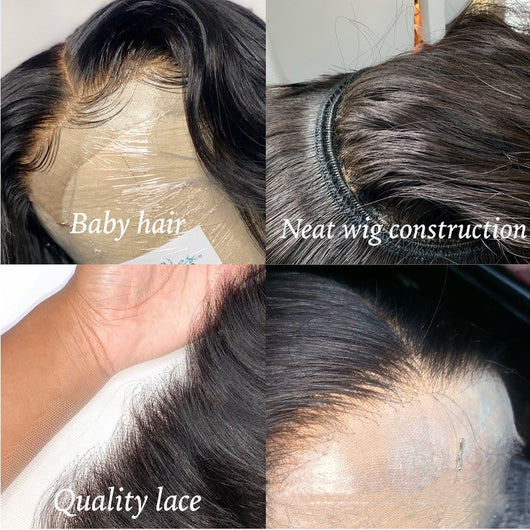Pelucas Cabello Humano Ondulado con Frente de Encaje - Image 4