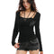 Blusa Elegante con Encaje y Escote Halter