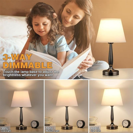 Lámpara de Mesita Táctil Regulable - Luz Nocturna Moderna - Image 17