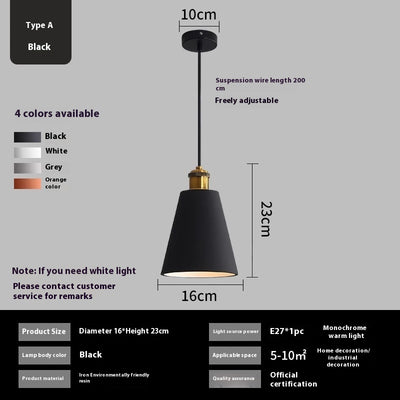 Lámpara Colgante de Hierro para Comedor, Dormitorio y Barra - Image 18