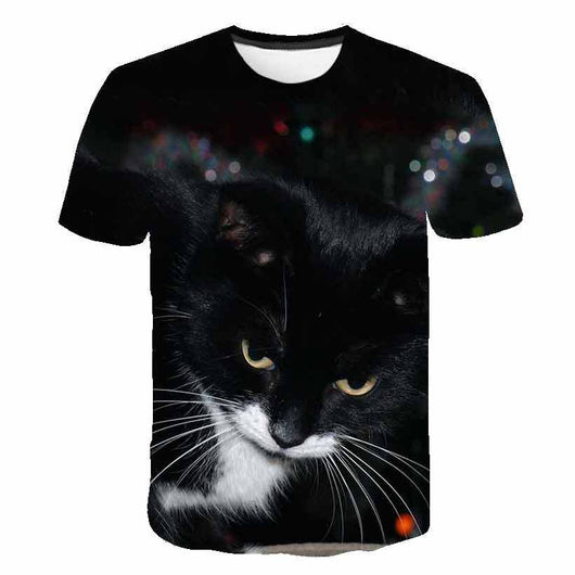 Playera de Verano para Niños Estampado Gatito Coreano - Image 42