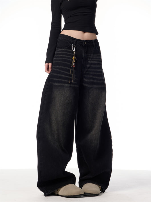 Pantalones Vaqueros Rectos Oversized Vintage Pierna Ancha - Image 19
