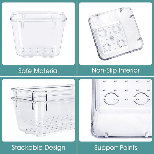 Juego de Cajas Organizadoras Transparentes para Escritorio - Image 2
