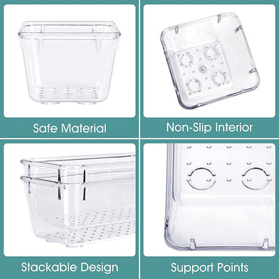 Juego de Cajas Organizadoras Transparentes para Escritorio - Image 2