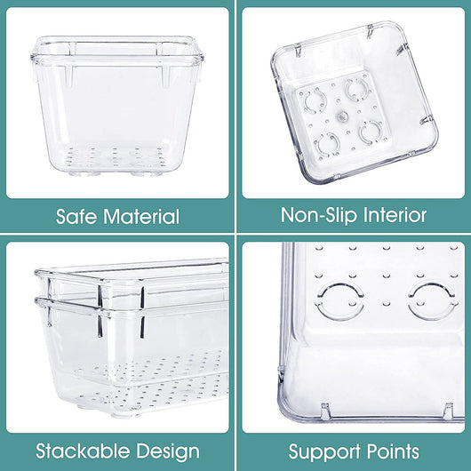 Juego de Cajas Organizadoras Transparentes para Escritorio - Image 2