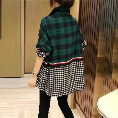 Camisa Cuadros Mujer Efecto Dos Piezas Estilo Western - Image 6
