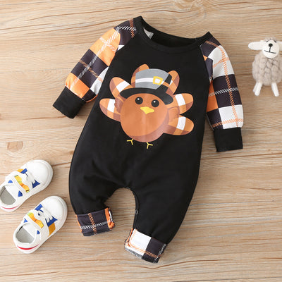 Body Bebé Algodón Manga Larga con Diseño Navideño Patchwork - Image 23