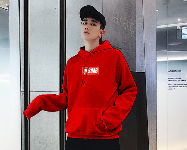 Suéter Tipo Pullover de Forro Polar para Hombre Talla Grande con Diseño Trendy