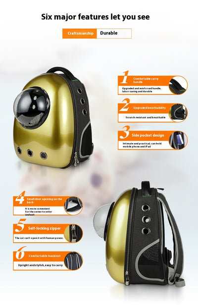 Mochila Transportadora Espacial para Mascotas - Transpirable y Portátil - Image 26