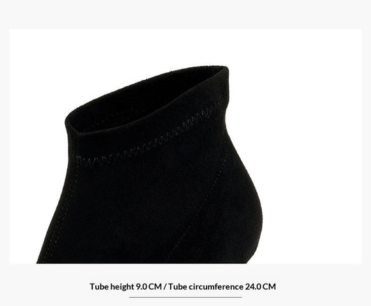 Botas Negras para Mujer con Tacón Fino - Elegantes y Versátiles - Image 17