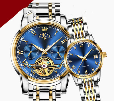 Pareja de Relojes Mecánicos Automáticos Sincronizados - Image 8