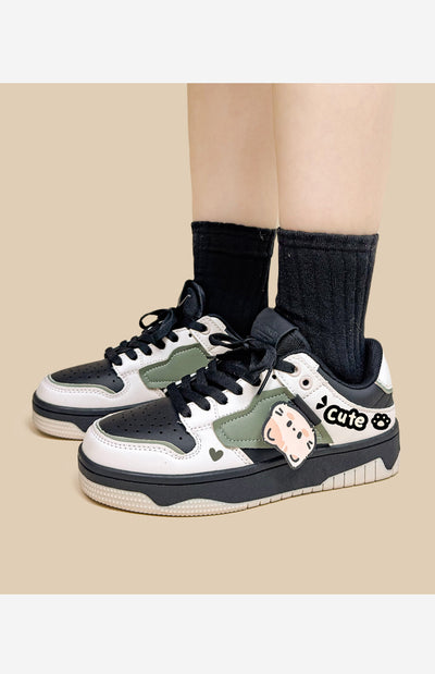 Tenis Casuales para Mujer con Combinación de Colores - Diseño Plano y Cómodo - Image 9