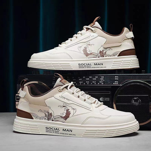 Tenis Deportivos Blancos para Hombre - Zapatos de Moda