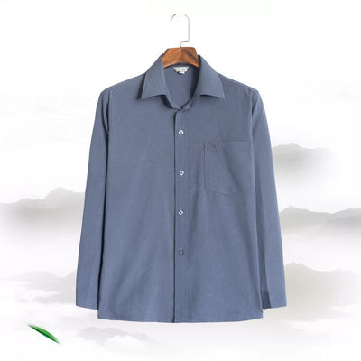 Camisa Casual Suelta de Manga Larga para Hombre - Image 10
