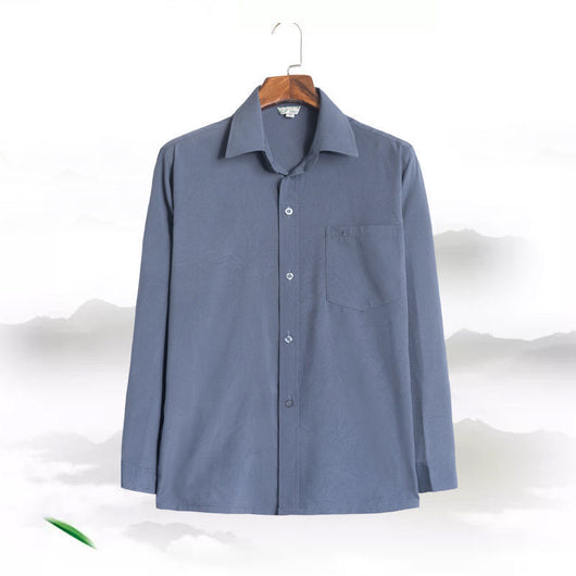 Camisa Casual Suelta de Manga Larga para Hombre - Image 10