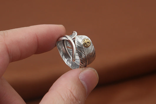 Anillo de Plata Tailandesa Vintage Águila Volante Takahashi Goro para Hombre - Image 4