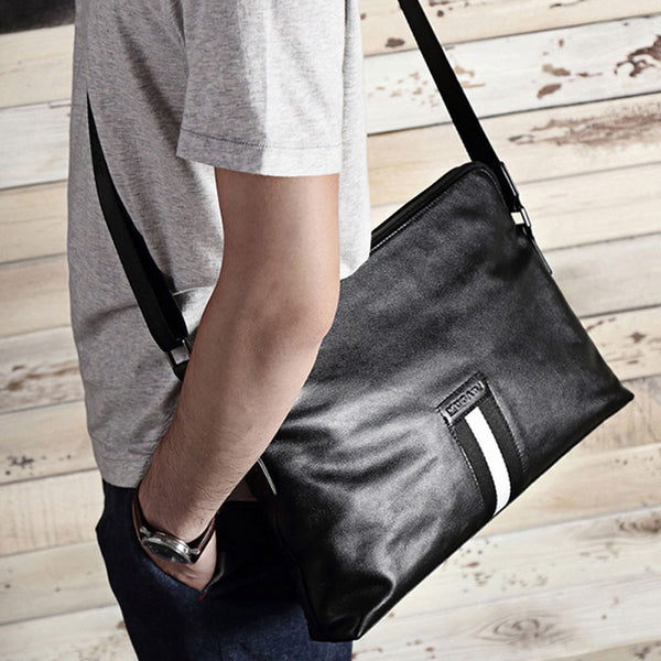 Bolsa Mensajero de Cuero Resistente para Hombre - Estilo Ejecutivo