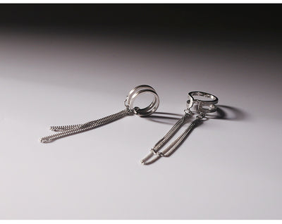 Aretes de Plata Esterlina 925 Doble Capa - Diseño Minimalista Lujo Ligero - Image 8
