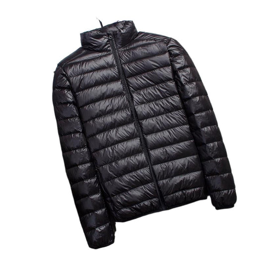Chaqueta Acolchada Ultraligera con Capucha y Cuello Parado para Hombre - Image 5