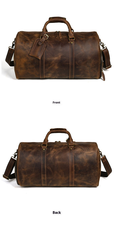 Bolsa Mensajero de Cuero para Viajes - Gran Capacidad Portátil - Image 17