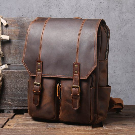 Mochila de Viaje en Cuero Genuino Premium para Hombre - Image 18