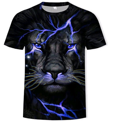 Camiseta Estampado 3D Águila, Lobo y León - Image 6