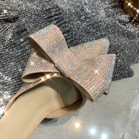 Sandalias Planas con Moño y Strass para Mujer - Image 6