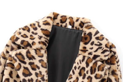 Abrigo Leopardo Efecto Pelaje Sintético Largo Medio - Image 37