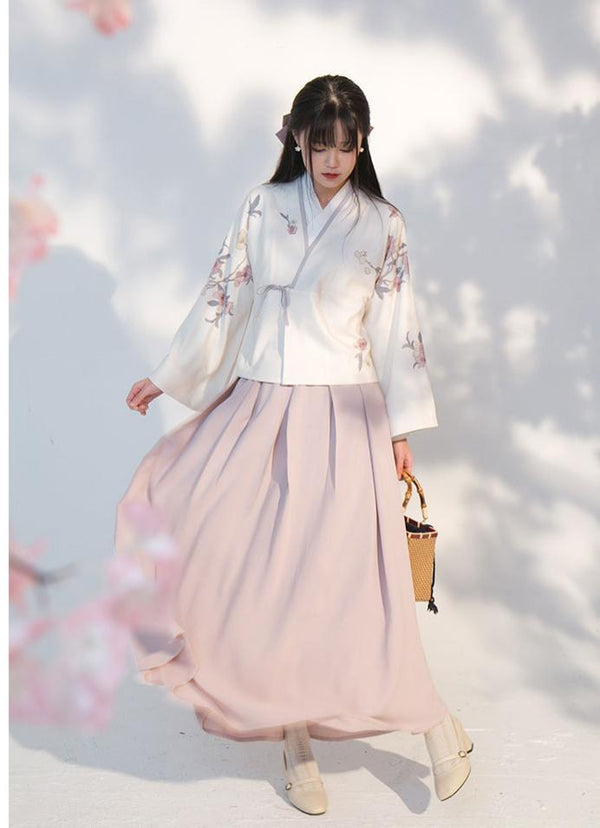 Vestido Hanfu Femenino Primavera Otoño - Estilo Hada Elegante Antiguo