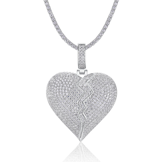 Collar Telepathy - Colgante de Moissanita Premium S925 Plateado y Platinado