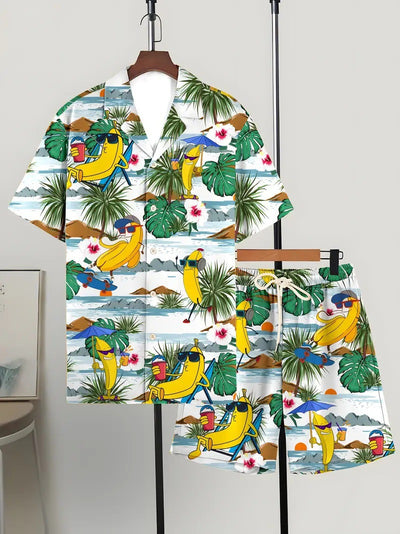 Conjunto Hombre Playera y Shorts Estampados Modernos y Cómodos - Image 13