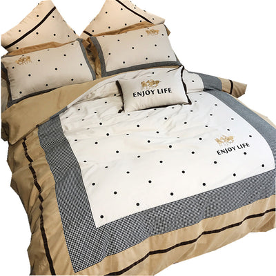 Juego de Cama Franela Acolchada 100% Algodón con Bordado Escocés - Image 11