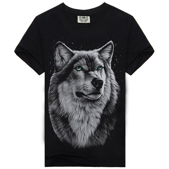 Playera Casual Hombre Cuello Redondo Impresión Digital 3D Manga Corta