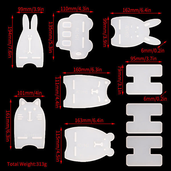 Soporte para Teléfono con Molde de Silicona - Diseño Animal Decorativo - Image 2