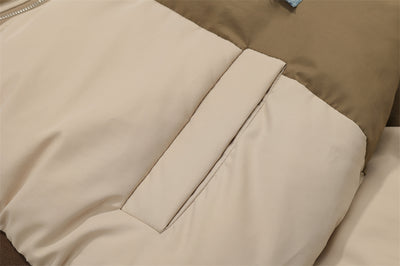Abrigo Patchwork de Contraste de Colores para Hombre - Image 7