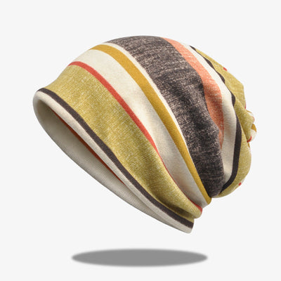 Gorro Tejido a Rayas Versátil para Hombre y Mujer - Image 9