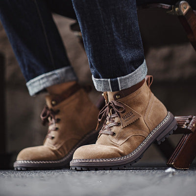 Bota Retro Americana para Hombre - Caña Media en Cuero - Image 4