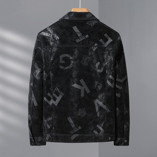 Chaqueta de Cuero para Hombre Primavera Otoño Diseño Clásico - Image 3