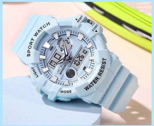 Reloj Deportivo Digital Dual Display Pantalla Grande Luminoso Resistente al Agua Unisex - Image 39