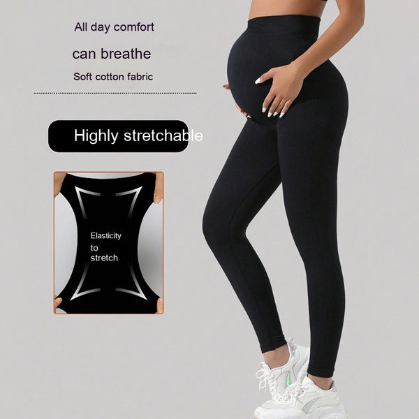 Pantalones de Yoga Premamá con Soporte Abdominal Invisible