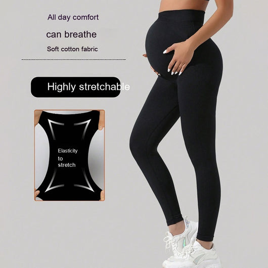 Pantalones de Yoga Premamá con Soporte Abdominal Invisible