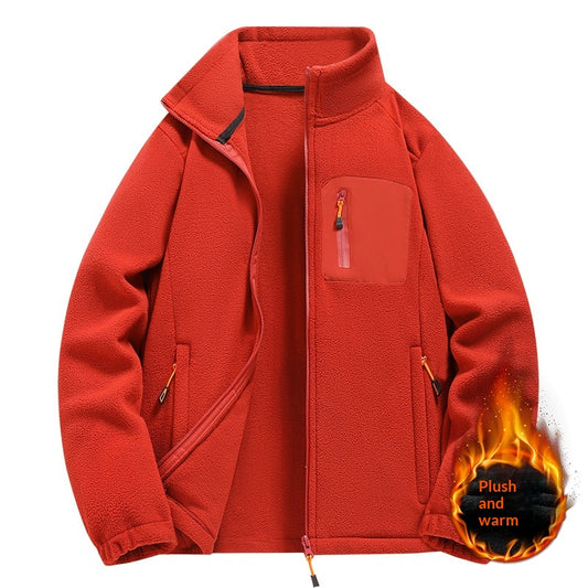 Chaqueta Polar con Cuello Tipo Camisa para Hombre