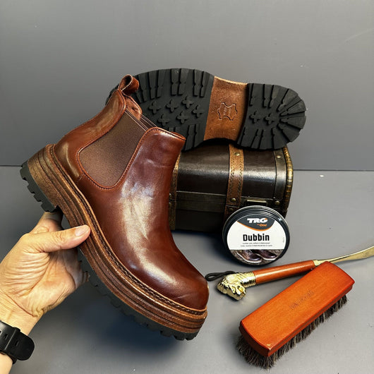Botas Martin de Cuero Genuino Estilo Retro para Hombre - Image 31